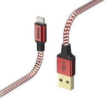 Кабель Hama 00178299 USB (m)-Lightning (m) 1.5м красный