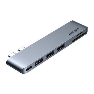 Адаптер UGREEN CM251 (60560) USB-C Multifunction Adapter with Ethernet Interface. Цвет: серый