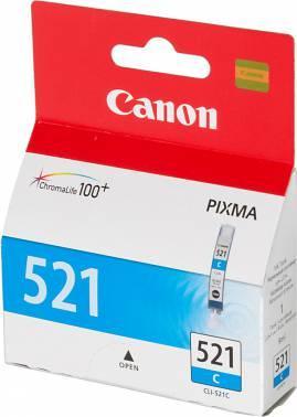 Картридж струйный Canon CLI-521C 2934B004 голубой для Canon iP3600/4600/MP540/620/630/980