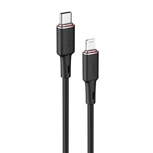 Кабель ACEFAST C2-01 USB-C to Lightning zinc alloy silicone charging data cable для подзарядки и передачи