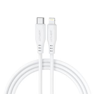 Кабель ACEFAST C3-01 USB-C to Lightning TPE charging data cable для подзарядки и передачи данных. Цвет: белый