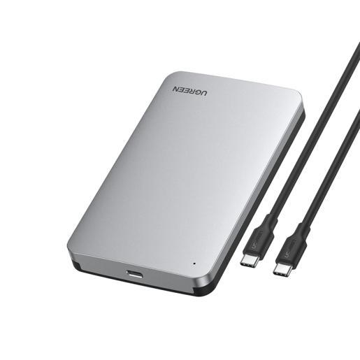 Бокс внешний для жесткого диска UGREEN CM300 (70499) 2.5-Inch SATA External Hard Drive Enclosure. Цвет: серый