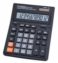 Калькулятор бухгалтерский Citizen SDC-444S черный 12-разр.