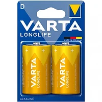 VARTA LR20 Longlife, D, 1.5 V, 2 шт., в блистере батарейка (LR20/ D)