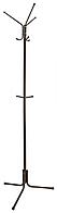 Вешалка напольная Исток медный антик основание крестовина наконечники черный крючки двойные сталь