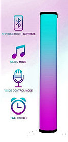 Батареясы бар музыкалық атмосфералық RGB Bluetooth шамы
