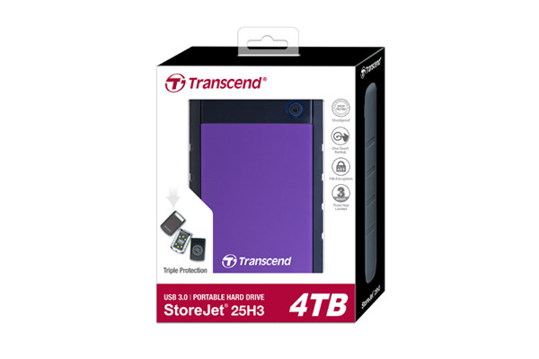 Внешний жесткий диск 2.5 4TB Transcend TS4TSJ25H3P - фото 1 - id-p105542420