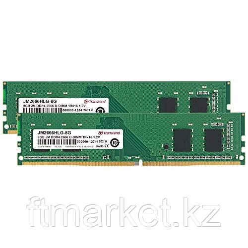 Память оперативная DDR4 Desktop Transcend  JM2666HLG-16GK