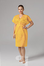 Халат-кимоно одноразовый SMS без рукавов желтый10 шт/упк., ЧИСТОВЬЕ