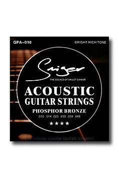 Струны для акустической гитары с тремя медиаторами Smiger GPA-010