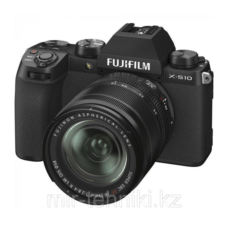 Фотоаппарат Fujifilm X-S10 Kit XF 18-55mm F2.8-4 R LM OIS Black - фото 1 - id-p105548551
