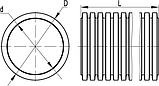Двустенная труба ДКС ПНД гибкая для кабельной канализации д.125 мм с протяжкой, фото 4