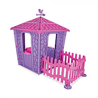 Детский игровой дом Pilsan Stone House с забором Фиолетовый