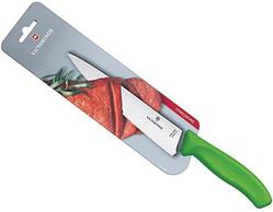 Нож кухонный Victorinox Swiss Classic (6.8006.19L4B) стальной разделочный для мяса лезв.190мм прямая заточка