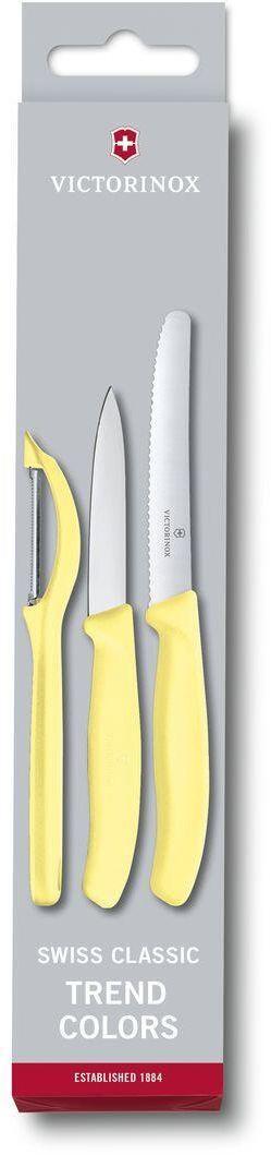 Набор ножей кухон. Victorinox Swiss Classic (6.7116.31L82) компл.:2шт овощеч. желтый карт.коробка