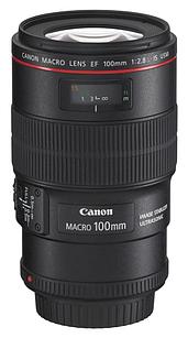 Объектив Canon EF IS USM (4514C005) 100мм f/2.8L Macro черный