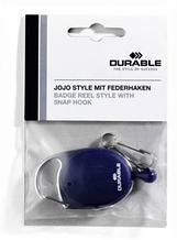 Рулетка для бейджа Durable 8327-07 Style 80см карабин синий