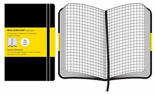 Блокнот Moleskine CLASSIC SOFT QP622 XLarge 190х250мм 192стр. клетка мягкая обложка черный