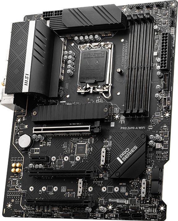 Материнская плата MSI PRO Z690-A WIFI Soc-1700 Intel Z690 4xDDR5 ATX AC`97 8ch(7.1) 2.5Gg RAID+HDMI+DP