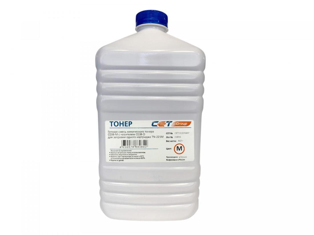 Тонер Cet CE38-M CET111070467 пурпурный бутылка 467гр. для принтера KONICA MINOLTA Bizhub C227/287