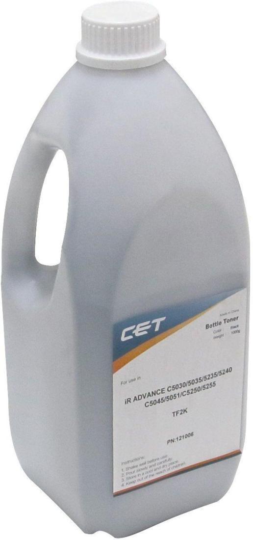 Тонер Cet TF2-K CET121006 черный бутылка 1000гр. для принтера CANON iR ADVANCE C5051/C5030