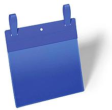 Карман для маркировки папок Durable 1749-07 40х125мм синий (упак.:50шт)