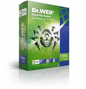 Программное Обеспечение DR.Web Security Space КЗ 3 ПК/1 год (BHW-B-12M-3-A3)