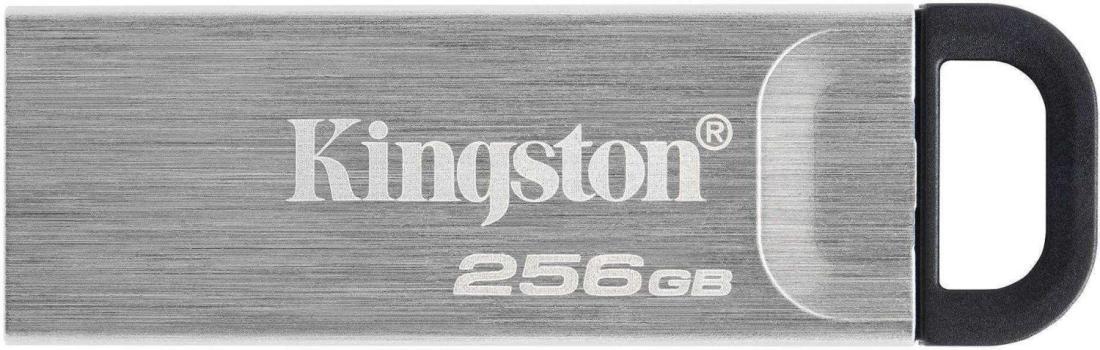 Флеш Диск Kingston 256Gb DataTraveler Kyson DTKN/256GB USB3.1 серебристый/черный