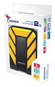 Жесткий диск A-Data USB 3.1 2Tb AHD710P-2TU31-CYL HD710Pro DashDrive Durable 2.5" черный/желтый