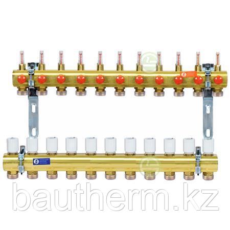 Комплект коллекторов с расходомерами GIACOMINI R553F 11 контуров - фото 1 - id-p105560119