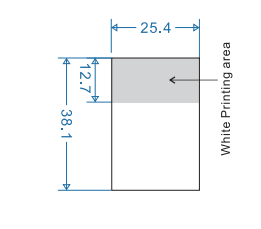 Этикетки, самоламинирующийся полиэстер, 25,4x12,7(38.1) мм (49 штук/лист), А4, белый, винил, фото 2