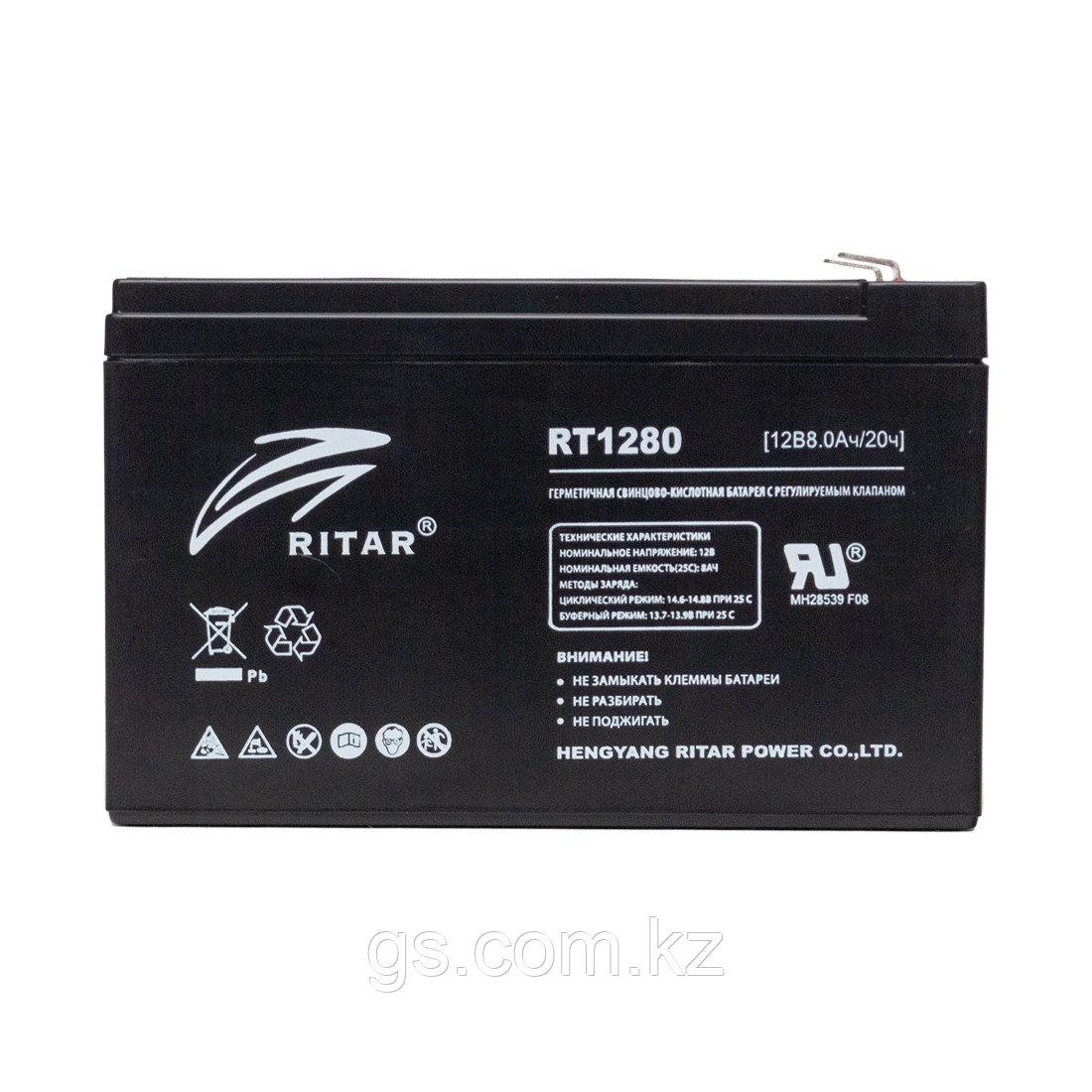 Аккумуляторная батарея Ritar RT1280 12В 8 Ач - фото 2 - id-p105562186