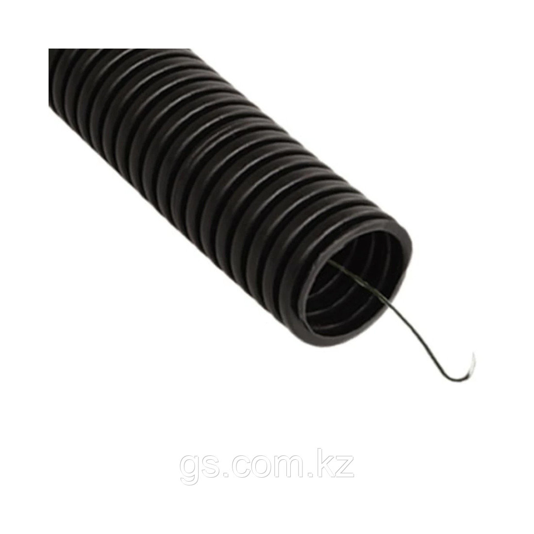 Труба гофрированная ПНД d 32 с зондом (25 м) черный - фото 1 - id-p105562436