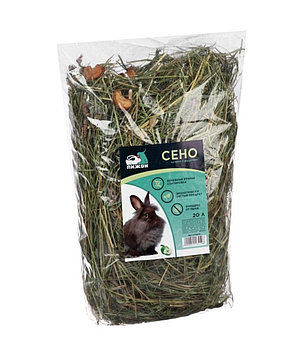 Сено луговое с фруктами Пижон для грызунов, 20 л