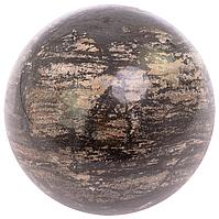 Шар из родонита 10 см / шар декоративный / шар для медитаций / каменный шарик / сувенир из камня