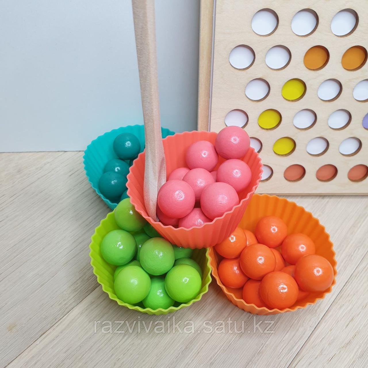Мозаика Цветные шарики Монтессори - фото 8 - id-p105568379