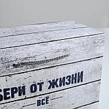 Пакет—коробка «Бери от жизни всё», 28 × 20 × 13 см, фото 5