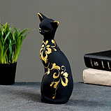 Фигура "Кошка ушастая" 7х8х19см черная, фото 2