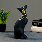 Фигура "Кошка ушастая" 7х8х19см черная, фото 3