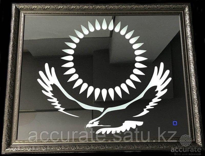 Зеркало Континент "Kazakhstan Silver LED" 68х63 см - фото 1 - id-p105568710