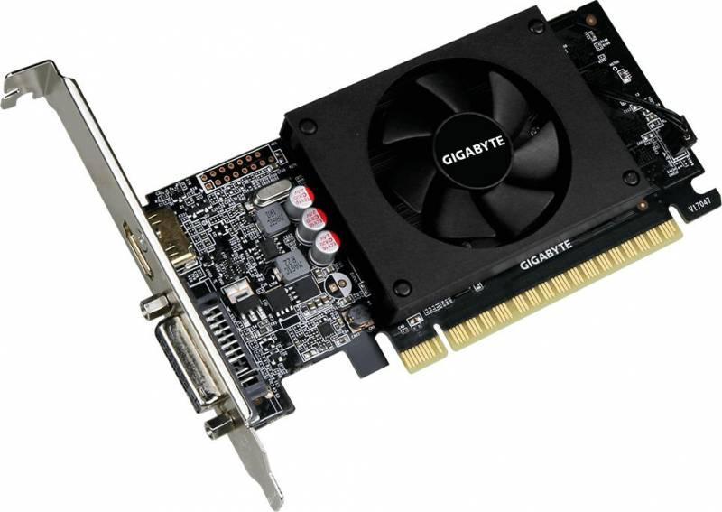 Видеокарта Gigabyte PCI-E GV-N710D5-2GL NVIDIA GeForce GT 710 2048Mb 64 GDDR5 954/5010 DVIx1 HDMIx1 HDCP Ret