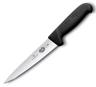 Нож кухонный Victorinox Fibrox (5.5603.12) стальной обвалочный лезв.120мм прямая заточка черный
