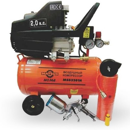 Компрессор масляный Mateus 2 HP Home MS03201H, фото 2