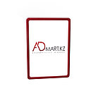 Пластиковая рамка КРАСНАЯ с карманом-протектором формата PF-A2, фото 3