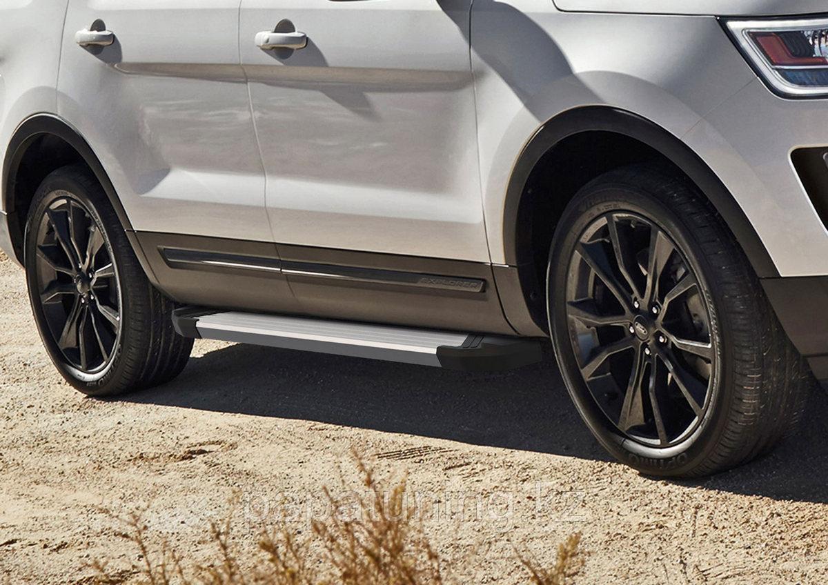 Пороги подножки Silver Ford Explorer 2015-