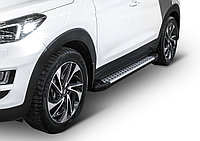 Пороги подножки Hyundai Tucson 2018-2021 Bmw-Style