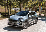 Пороги подножки Kia Sportage 4 2018-2021 Silver, фото 3