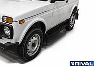 Пороги, подножки "Premium-Black" Lada Niva Urban 3d 1993-