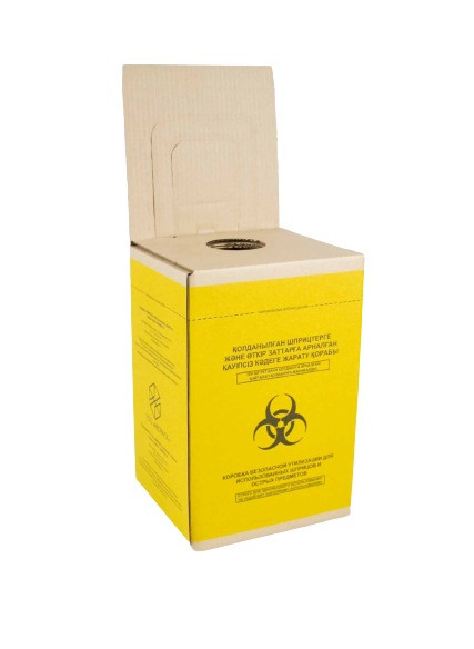 Коробка безопасной утилизации (КБУ картонный для сбора органических отходов) 10л - фото 1 - id-p105576681