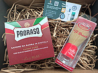 Подарочный набор для бритья - PRORASO Мыло для бритья, Omega Помазок
